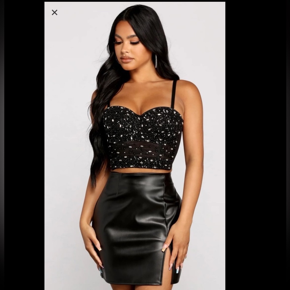 Reign N' Shine Rhinestone Bustier Corset